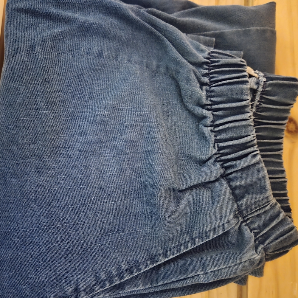 Woman Within Blue Jeggings with Elastic Waistband
